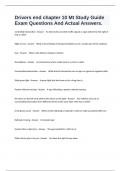 Drivers end chapter 10 Mt Study Guide Exam Questions And Actual Answers&period;