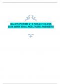 GALEN PHARM 210 EXAM 2 CLASS  2024 WITH 100&percnt; ACCURATE ANSWERS 