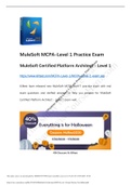 MCPA-Level 1 Exam 