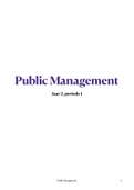 Collegeaantekeningen Public Management 2021/2022