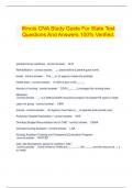    Illinois CNA Study Guide For State Test Questions And Answers 100&percnt; Verified&period;