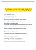   CNA Illinois State Exam Study Guide 2020 Questions And Answers 100&percnt; Verified&period;