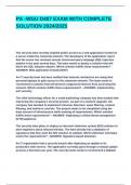 PA -WGU D487 EXAM WITH COMPLETE SOLUTION 2024&lowbar;2025