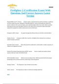 Firefighter 2 &lpar;Certification Exam&rpar; With Questions And Correct Answers Latest Version