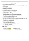 HESI V2 A&P&comma; Vocabulary&comma; Grammar and Reading