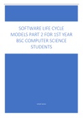 Software process models or life cycle model part 2