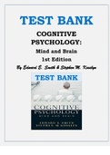 COGNITIVE PSYCHOLOGY: MIND AND BRAIN, 1ST EDITION: EDWARD E. SMITH & STEPHEN M. KOSSLYN TEST BANK ISBN:9780131825086