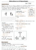 Summary  Scheikunde molecuulbouw + chemie van het leven (1/2)