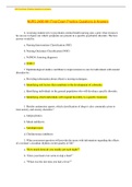 NURS 2488 MH Final Exam Practice Questions & Answers Grade A Plus
