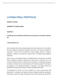 LCP4804 PORTFOLIO ANSWERS