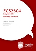 ECS2604 - Labour Economics SUMMARISED NOTES.