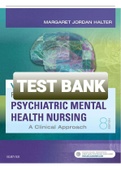 Exam &lpar;elaborations&rpar; TEST BANK HALTER&nbsp;VARCAROLIS FOUNDATIONS OF PSYCHIATRIC MENTAL HEALTH NURSING A CLINICAL APPROACH&nbsp;8TH EDITION 