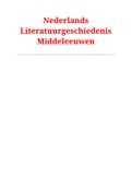 Samenvatting  Literatuurgeschiedenis Middeleeuwen Nederlands