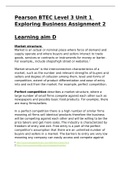 Pearson BTEC Level 3 Unit 1 Exploring Business Assignment 2 Learning Aim D