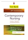 Test Bank|Elaborated| - Contemporary Nursing ED.7 Issues, Trends, & Management Authors Barbara Cherry & Susan Jacob containing ALL 28 Chapters