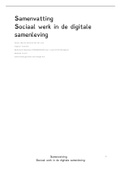 Samenvatting - Sociaal werk in de digitale samenleving (dyslexie lettertype)