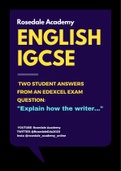 New: IGCSE English Language B ~ 10 Mark Question - Top Model Answers! | "Explain how the writer..."