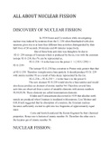 All About Nuclear Fission In Simple Words