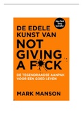 Samenvatting: 'De edele kunst van not giving a fuck' door Mark Manson