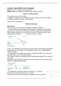 Lecture notes minor Applied Advanced Research Methods (UvT)