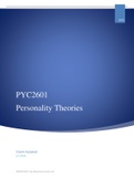 PYC2601 Personality Theories Exam Pack 2021.