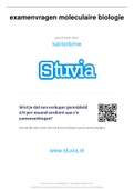 verzameling van alle mogelijke examenvragen van moleculaire biologie &lpar;17&sol;20 behaald&rpar;