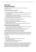 MNB1601 NOTES OPERATIONS MANAGEMENT