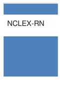 NCLEX NCLEX-RN QUESTION AND ANSWERS GRADED A