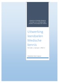 Uitwerking leerdoelen Medische kennis periode 1 (3 boeken)
