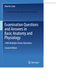Martin Caon-Examination Questions and Answers in Basic Anatomy and Physiology 2400 MUTIPLE CHOICE QUESTIONS -Springer 