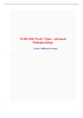 NURS 6501N Week 7 Quiz-(Latest 3 Versions), NURS 6501 Advanced Pathophysiology