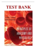 TEST BANK FOR PRINCIPLES OF ANATOMY AND PHYSIOLOGY&comma; 12TH EDITION&comma; BY BRYAN DERRICKSON&comma; GERALD TORTORA&period;