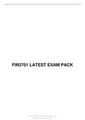 FIN3701 LATEST EXAM PACK