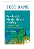 TEST BANK FOR PSYCHIATRIC MENTAL HEALTH NURSING BY MARY TOWNSEND (9TH EDITION, 2017)