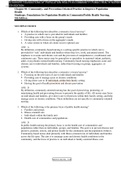 TEST BANK FOR FOUNDATION OF POPULATION HEALTH FOR COMMUNITY&sol;PUBLIC HEALTH NURSING 5TH EDITION STANHOPE&lpar; ALL CHAPTERS COVERED&rpar;