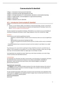 Communicatie & Identiteit deeltentamen 1: Alle hoorcolleges (uitgebreid) + delen van artikelen (jaar 2021)