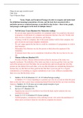Exam (elaborations) Theology 3910 Final Exam Study Sheet 