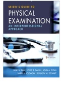 Ball: Seidel’s Guide to Physical Examination, 9th Edition test bank questions and answers 