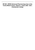 NR 566 &sol; NR566 Advanced Pharmacology Care of the Family Midterm Exam &vert; Already graded A &vert; Latest&comma; 2020 &sol; 2021&vert; 
