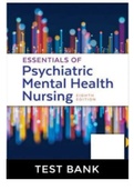 Essentials of Psychiatric Mental Health Nursing 8th Edition Concepts of Care in EvidenceBased Practice 8th Edition Morgan Townsend Test Bank