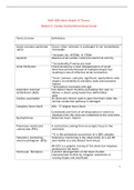 NUR 4385 Adult Health III Theory Module 2: Cardiac Dysrhythmias Study Guide
