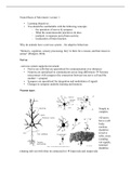 Lecture notes (lecture 1) The Neural Basis of Movement  