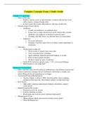 NURS 3512 - Complex Concepts Exam 1 Study Guide