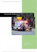 Paramedic Rideouts&sol;A-EMCA Test &vert;&vert; With 100&percnt; Correct Solutions