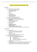 NURS 3512 - Complex Concepts Final Exam Study Guide