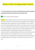 Module 10 HESI Physiological Health Problems  Questions and Verified Answers &lpar;2024 &sol; 2025&rpar;&comma; 100&percnt; Guarantee Pass