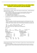 TEST BANK FOR WONG&rsquo;S ESSENTIALS OF PEDIATRIC NURSING 10TH EDITION HOCKENBERRY