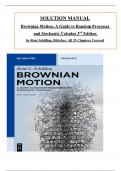 Solution Manual - Brownian Motion&colon; A Guide to Random Processes and Stochastic Calculus 3rd Edition by Ren&eacute; Schilling & B&ouml;ttcher&comma; All 23 Chapters Covered