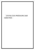 CIV3701 CIVIL PROCEDURE 2020 EXAM PACK.