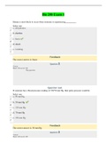 Bio 208 Exam 1 - Questions & Answers With 100&percnt; Correct Answers